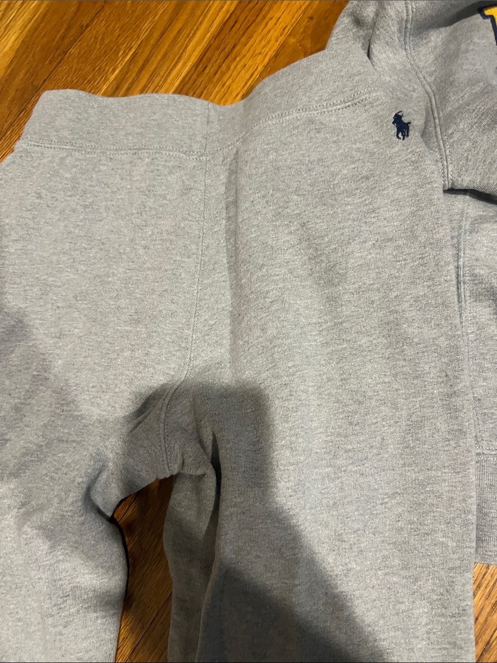 Polo by Ralph Lauren Kids' Gray Zip Hoodie Jacket, pants and Nike long sleeve - Picture 3 of 7